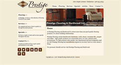 Desktop Screenshot of prestigeflooring.ca