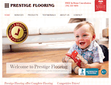 Tablet Screenshot of prestigeflooring.org